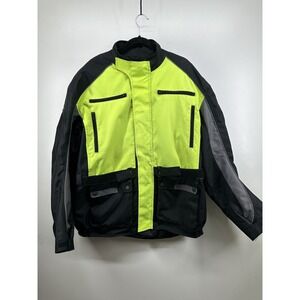 BILT BLW41 2XL Motorcycle Jacket Protective Padding Removable Armour Black HiViz